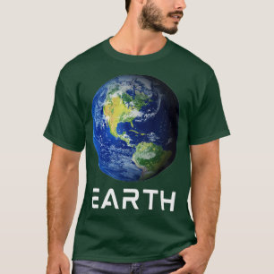 Solar System 3rd Planet Earth Outer Space  T-Shirt