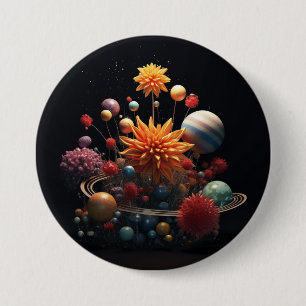 Solar System 7.5cm Round Badge Button