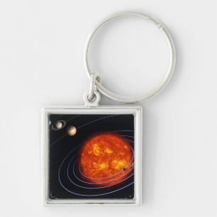 Solar System 8 Keychain