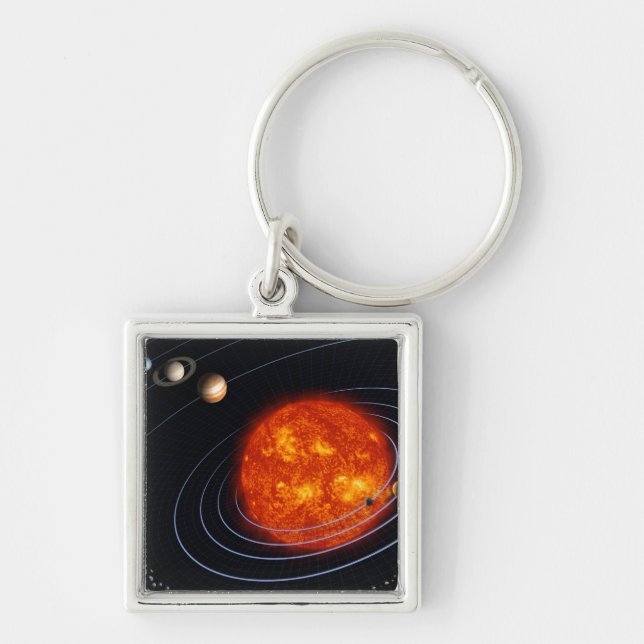 Solar System 8 Keychain (Front)