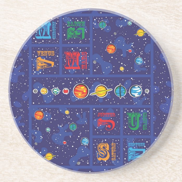 Solar System ABCs Coaster