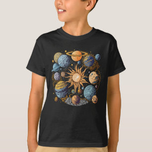 Solar System Art T-Shirt