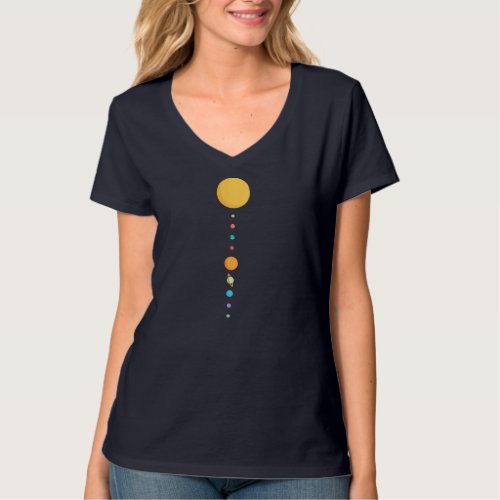Solar System Astronomy Astronomer Planet Funny Gif T_Shirt