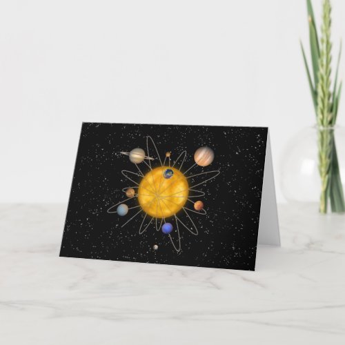 Solar System Atom Card