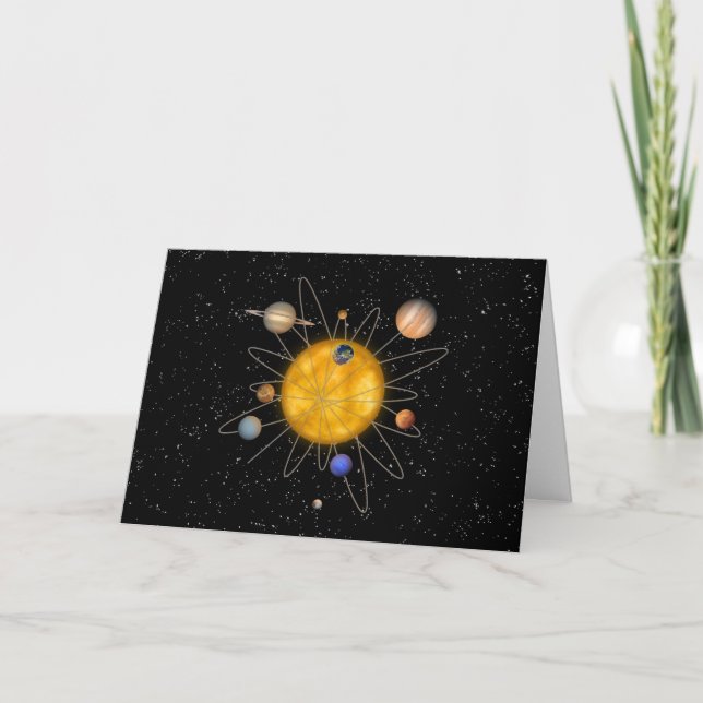 Solar System Atom Card (Front)