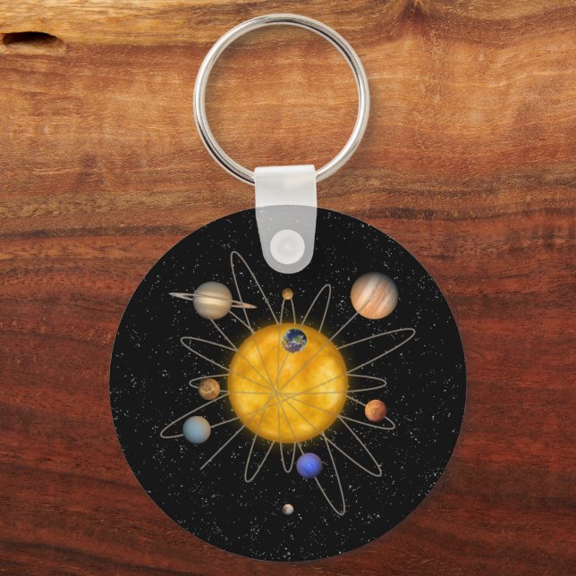 Solar System Atom -  Keychain (Front)