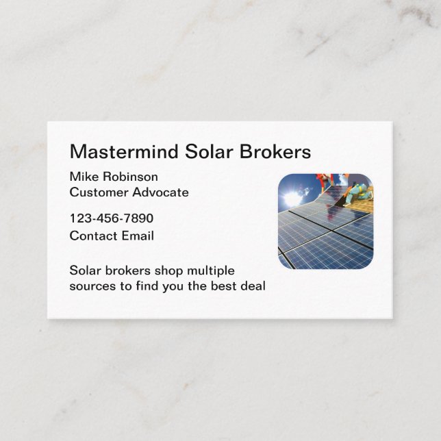 Solar System Broker Business Cards (Front)