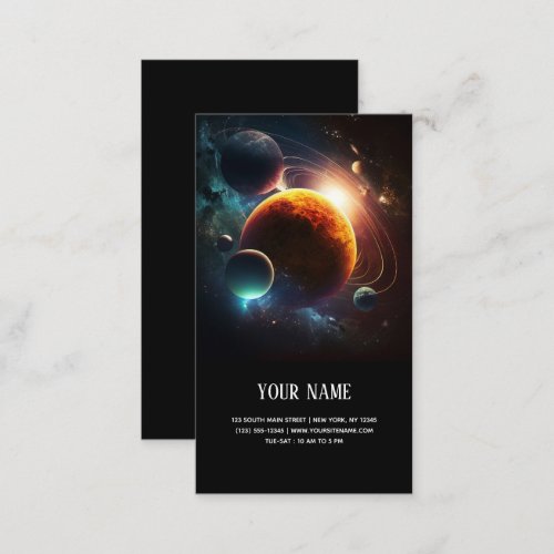 Solar System business card
