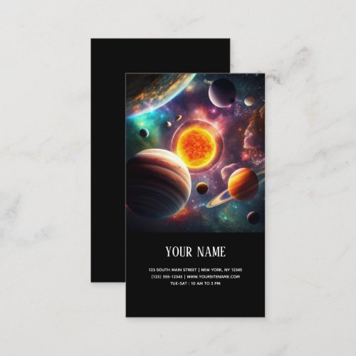 Solar System business card