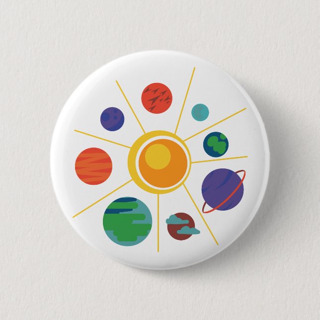 Solar System Button (Front)
