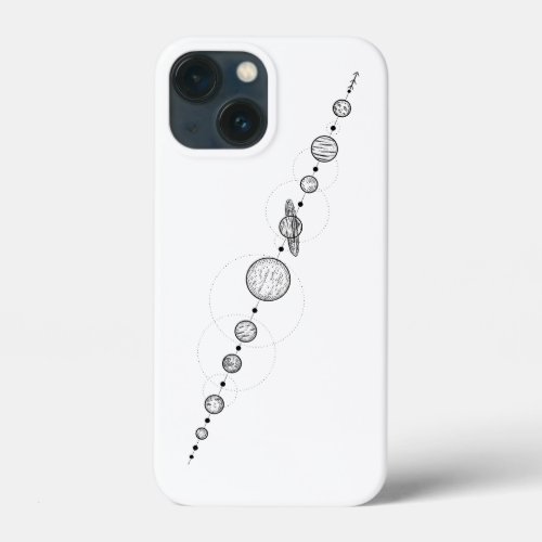 Solar system iPhone 13 mini case