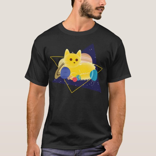 Solar System Cat T-Shirt (Front)