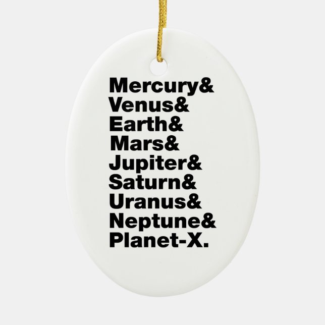 Solar System Ceramic Ornament (Front)