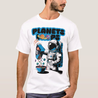 Solar System Colorful Space Planets Educational T-Shirt
