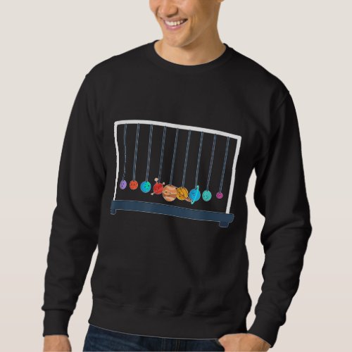 Solar System Cradle _ Newton Space Astronomy Sweatshirt