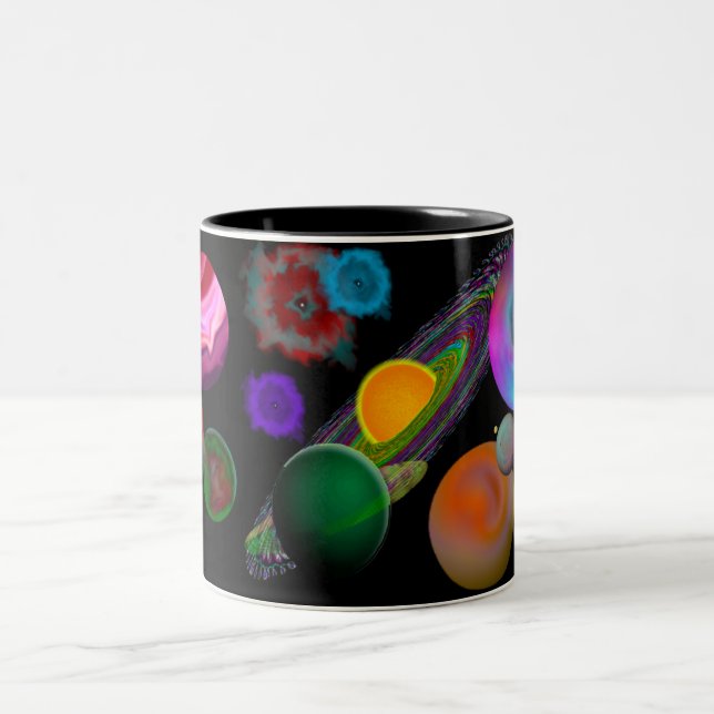 Solar System Design  Mug (Center)