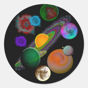Solar System Design Stickers