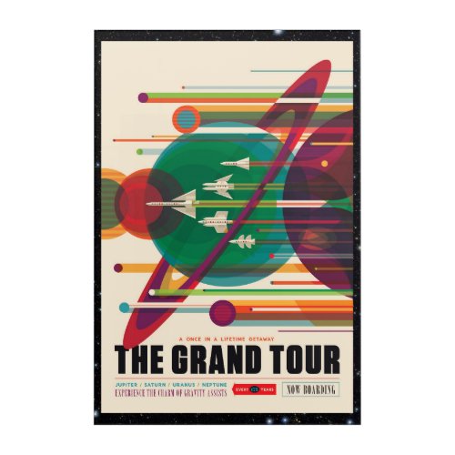 Solar System Grand Tour for space tourism Acrylic Print