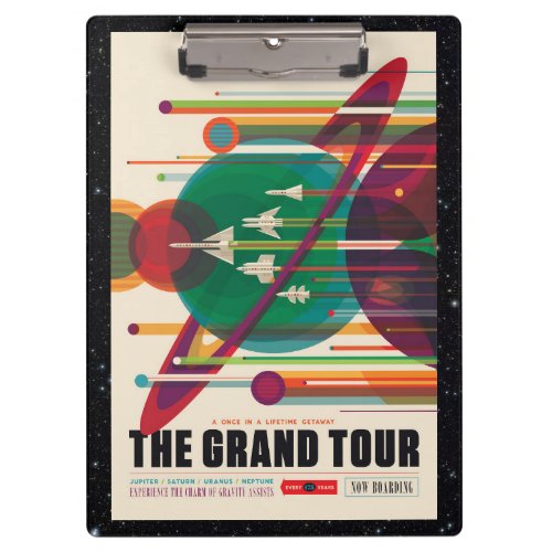 Solar System Grand Tour for space tourism Clipboard