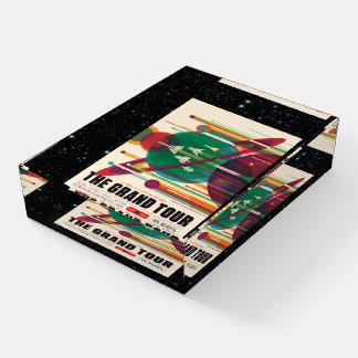 Solar System Grand Tour for space tourism Paperweight