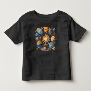 Solar System Graphic Design Toddler T-shirt