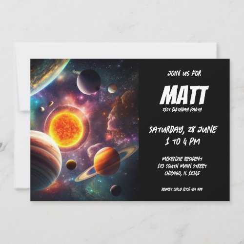 Solar System Invitation