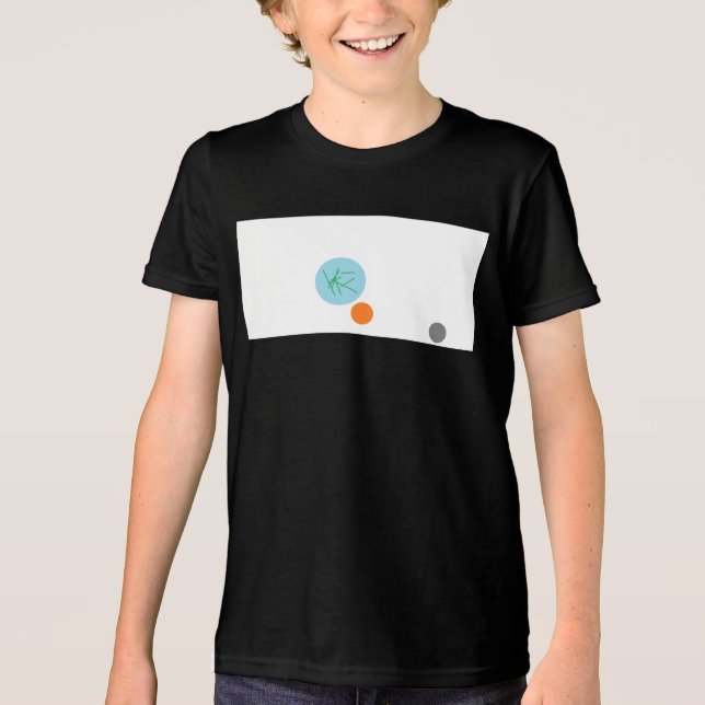 Solar system kids Tri-Blend shirt (Front)