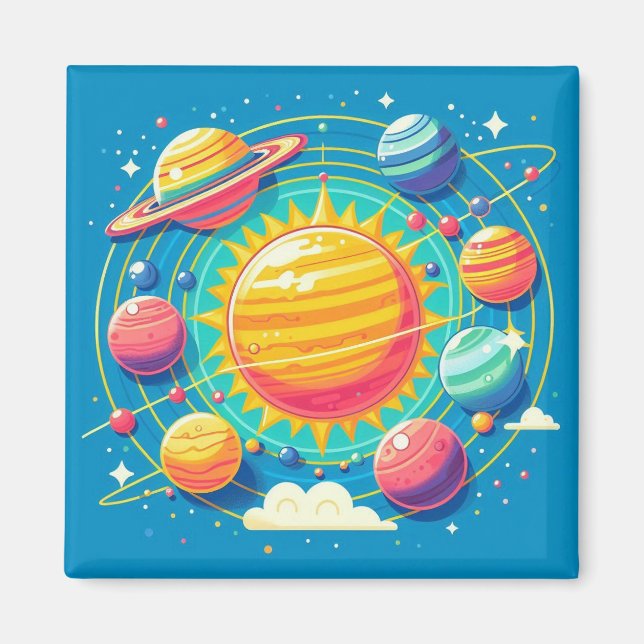 Solar System magnet (Front)