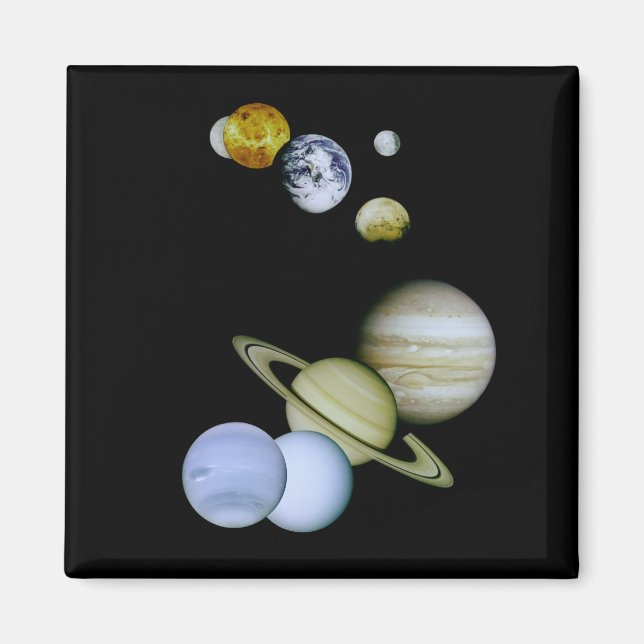 Solar System Magnet Space - Astronomy Science gift (Front)