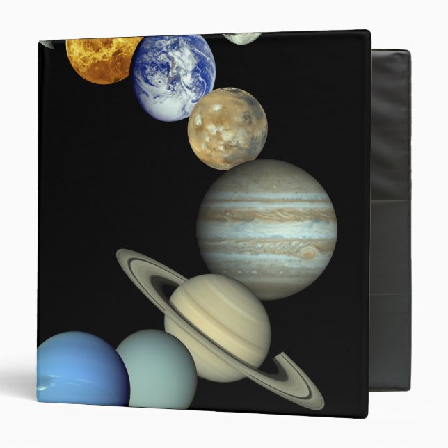 Solar System Montage 3 Ring Binder (Front/Inside)
