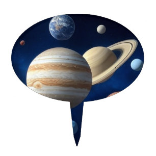 Solar System Montage Cake Topper