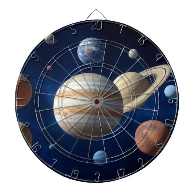 Solar System Montage Dart Board (Front)