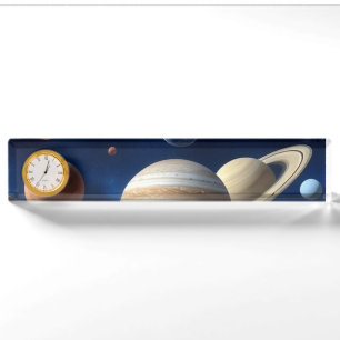Solar System Montage Desk Name Plate
