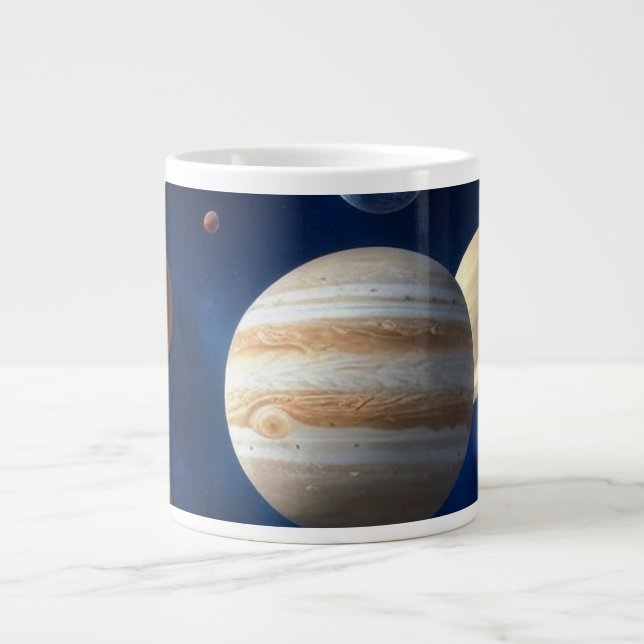 Solar System Montage Giant Coffee Mug (Front)