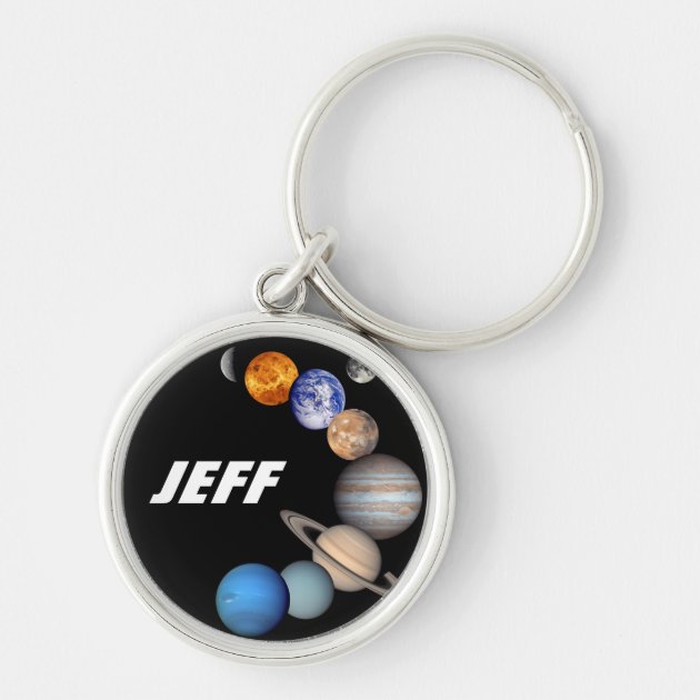 Solar keychain name sale