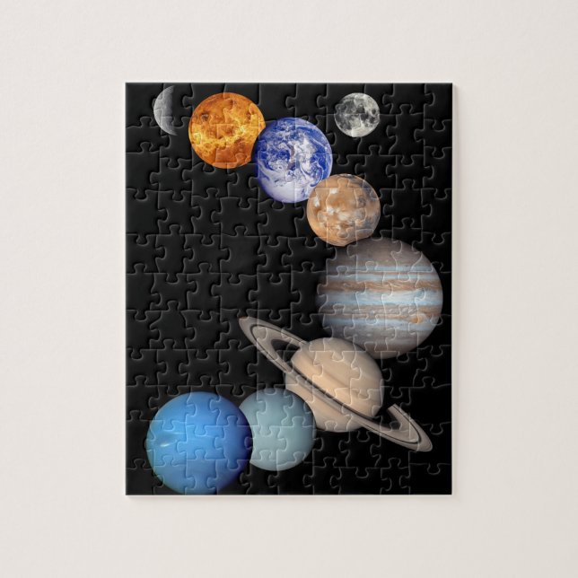Solar System Montage JPL Planet Photos Jigsaw Puzzle (Vertical)