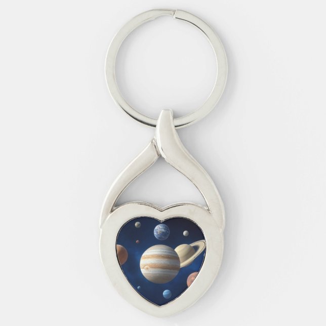 Solar System Montage Keychain (Front)