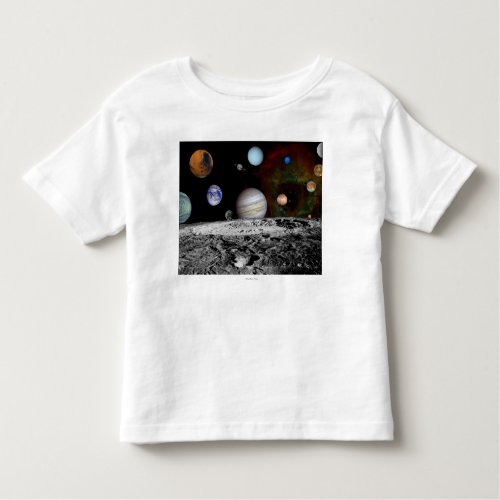 Solar System Montage of Voyager Images Toddler T_shirt