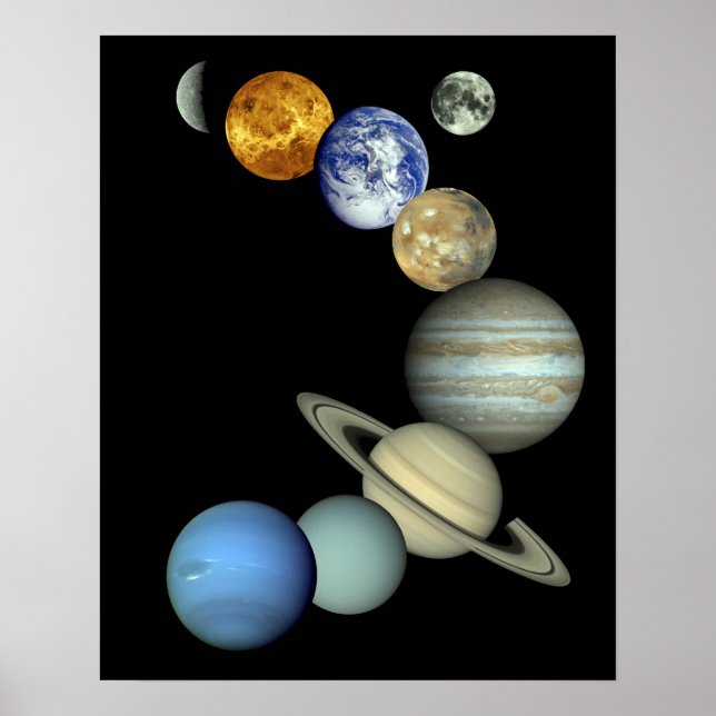 Solar System Montage Poster (Front)