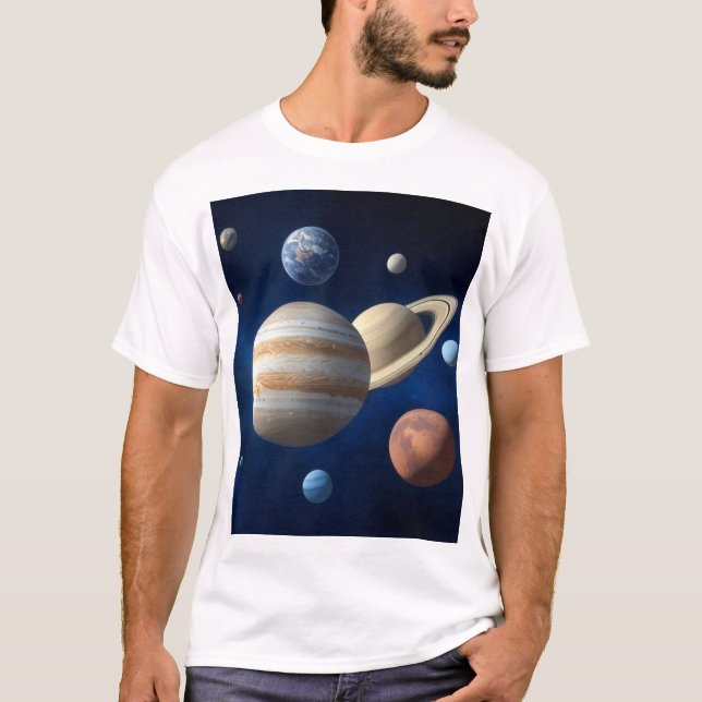 Solar System Montage T-Shirt (Front)