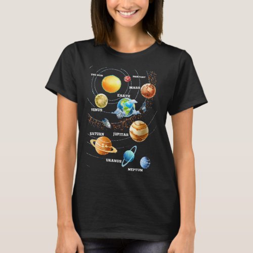 Solar System of Planets Science Shirts Family Gi T_Shirt
