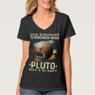Solar System old enough Pluto Space and Planets Sc T-Shirt