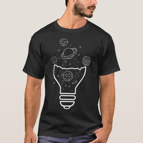 Solar System Outer Space Exploration Astronomy Lig T_Shirt