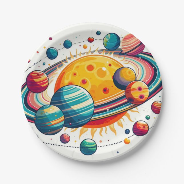 Solar System Paper Plates (Front)