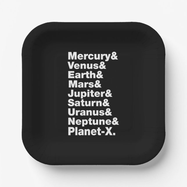 Solar System Paper Plates (Front)