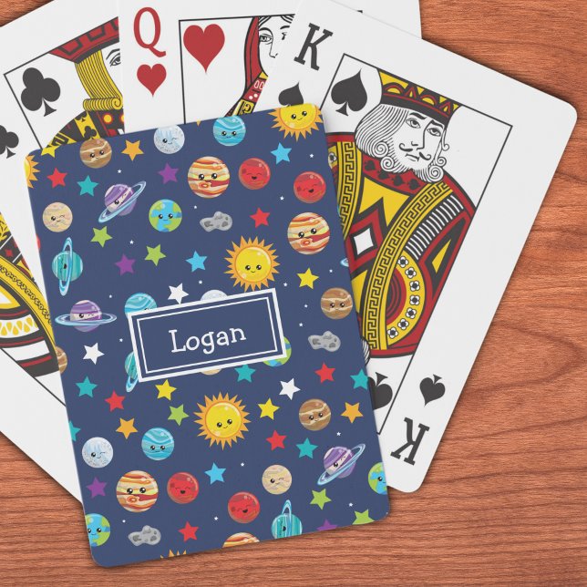 Solar System Pattern for Kids Poker Cards (Creator Uploaded)