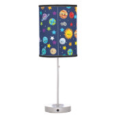Solar System Pattern for Kids Table Lamp (Back)