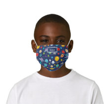 Solar System Pattern with Planets Fun Kids' Cloth Face Mask