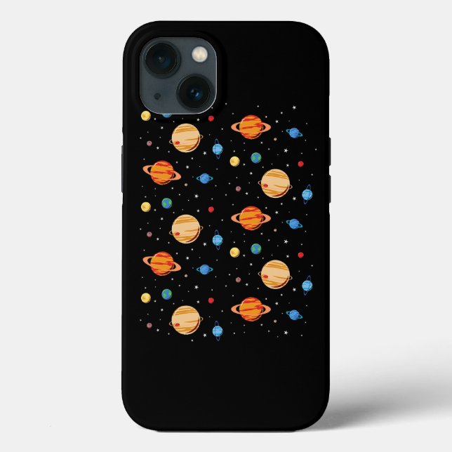 Solar System Planets Astronomy Space Science Girls Case-Mate iPhone Case (Back)