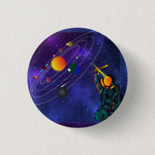 Solar System Planets Button